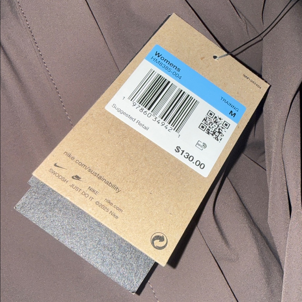 NWT NIKE $130 PerfectStretch Women's Dri-FIT Oversized Long-Sleeve Top Brown M - Picture 9 of 11